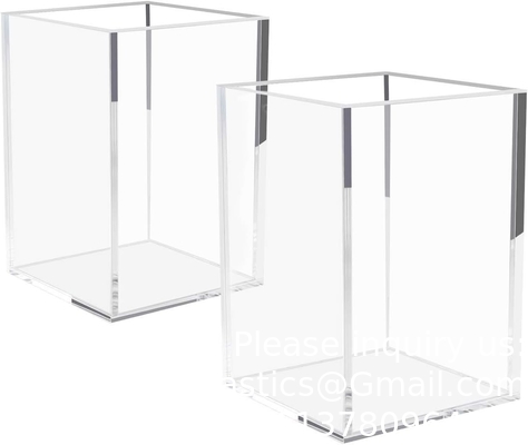 Acrylic Box, C;Ear Box Pen Holder Medical Pack,Clear Desktop Pencil Cup Stationery Organizer For Office Desk Accessory