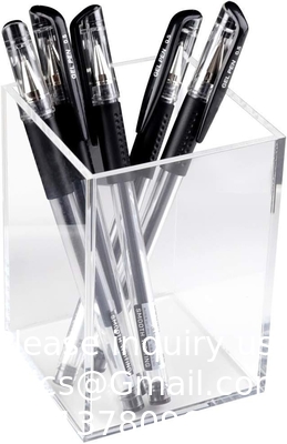 Acrylic Box, C;Ear Box Pen Holder Medical Pack,Clear Desktop Pencil Cup Stationery Organizer For Office Desk Accessory