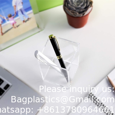 Acrylic Box, C;Ear Box Pen Holder Medical Pack,Clear Desktop Pencil Cup Stationery Organizer For Office Desk Accessory