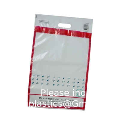 Custom Logo Size ICAO Manufacturer Tamper Proof Evidence Bags Security Sealed Shopping Steb Duty Free