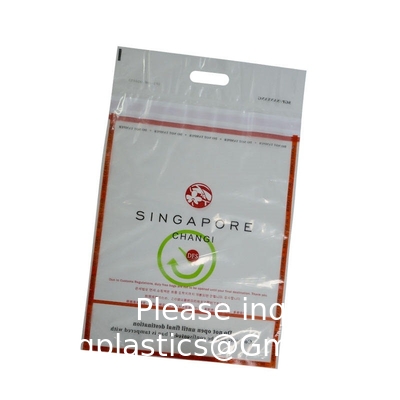 Custom Logo Size ICAO Manufacturer Tamper Proof Evidence Bags Security Sealed Shopping Steb Duty Free