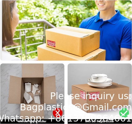 3 X 2 Inch Handle With Care Fragile Stickers For Shipping Moving Glass 500 Permanent Adhesive Fragile Labels