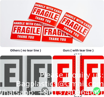 3 X 2 Inch Handle With Care Fragile Stickers For Shipping Moving Glass 500 Permanent Adhesive Fragile Labels
