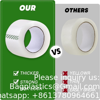 Heavy Duty Packaging Tape For Shipping Packaging Moving Sealing, 2 Inches Wide, 60 Yards Per Roll, 2160 Total Yards