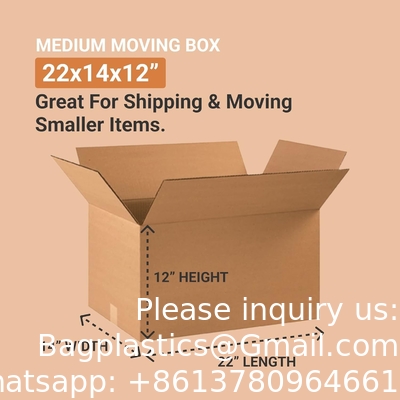Shipping Boxes Large 24&quot;L X 16&quot;W X 12&quot;H, 10-Pack | Corrugated Cardboard Box For Packing, Moving And Storage