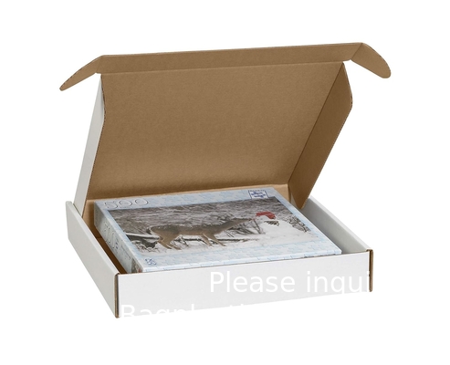 Kraft Corrugated Corrugated Cardboard Mailing Boxes, 10&quot; x 4&quot; x 4&quot;, Pack of 50, Crush-Proof, For Shipping, Mailing