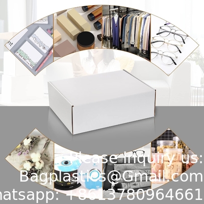 White Corrugated Cardboard Mailer Boxes, Medium Mailing Boxes For Packaging Small Business