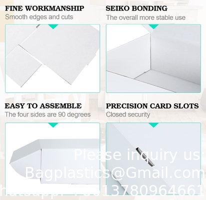 White Corrugated Cardboard Mailer Boxes, Medium Mailing Boxes For Packaging Small Business