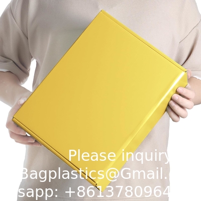 Yellow Shipping Boxes, Cardboard Gift Boxes With Lids For Wrapping Giving Women Men Presents, Corrugated Mailer