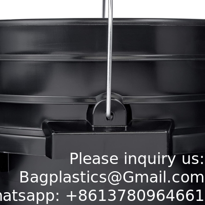 7 Gallon Black Food Grade Buckets + Gamma Seal Lids, BPA Free Container Storage, Durable HDPE Pails