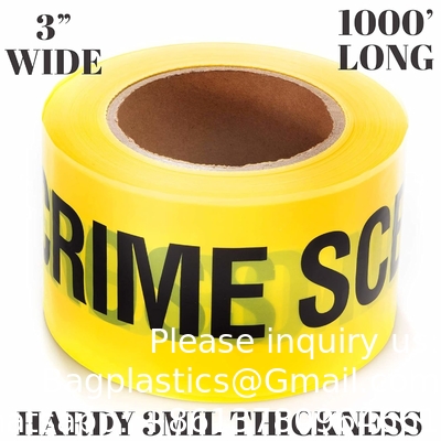 Caution, Police or Biohazard High Visibility Tape | 1000 Ft | Halloween Decoration Tape for Haunted Houses
