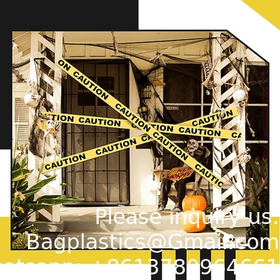 Caution, Police or Biohazard High Visibility Tape | 1000 Ft | Halloween Decoration Tape for Haunted Houses