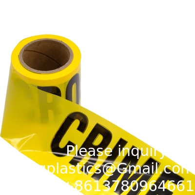 Biohazard Warning Tape with Black Imprint, Legend &quot;Biohazard - Peligro Biologico&quot; 55 yd. Length x 2&quot; Width