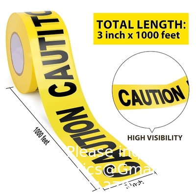 Biohazard High Visibility Tape Halloween Decoration Tape for Haunted Houses, Yard Décor, Parties | Caution