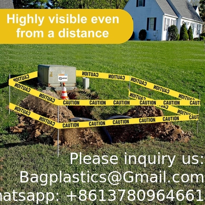 Biohazard High Visibility Tape Halloween Decoration Tape for Haunted Houses, Yard Décor, Parties | Caution
