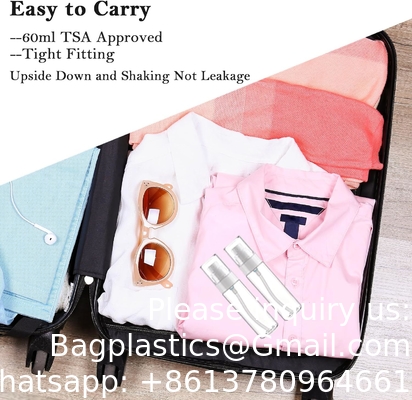 Spray Bottle Plastic Spray Bottles 3.4oz/100ml 2Pack Makeup Setting Sprayer TSA Approved Empty Cosmetic Refillable