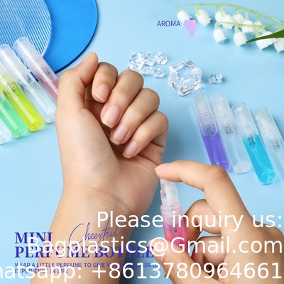 3ml Mini Spray Bottle, 10 Pack 3ml Mini Clear Plastic Spray Bottle Empty, Fine Mist Refillable Mini Perfume Bottle