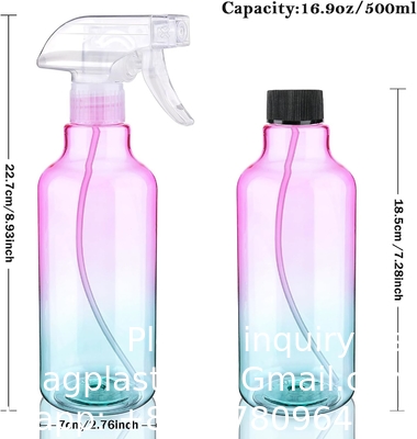 Colorful Plastic Spray Bottle For Hair Premium Leak-Proof Travel Bottles  UV Protection  BPA Free Multi Purpose