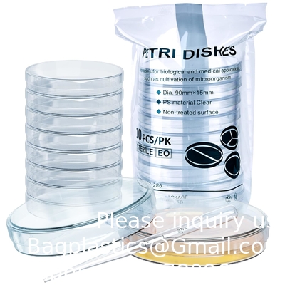 Sterile Petri Dishes With Lids (90 X 15 Mm), 2ml Plastic Pipettes For Lab Analysis, School Projects, Blood Samples