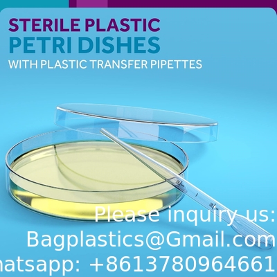 Sterile Petri Dishes With Lids (90 X 15 Mm), 2ml Plastic Pipettes For Lab Analysis, School Projects, Blood Samples