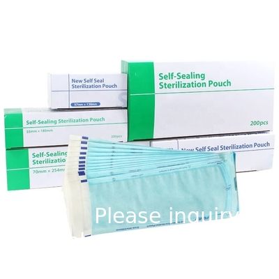 Medical Grade Self Sealing Dental Instruments Packaging Steam, ETO Self Seal Sterilization Pouch