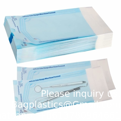 Autoclave Pouch Tubing Sterilization Pouches for Dentist Tools Dental Tattoo Nail Self Seal Sterilization Flat Reel