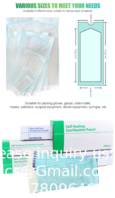 Autoclave Pouch Tubing Sterilization Pouches for Dentist Tools Dental Tattoo Nail Self Seal Sterilization Flat Reel