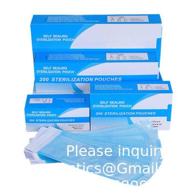 Medical Surgical Self Sealing Sterilization Packaging Pouch Medical Grade Dental Heat Self Sealing Sterile Pouch
