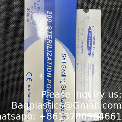 Medical Grade Self Sealing Dental Instruments Packaging Steam, ETO Self Seal Sterilization Pouch