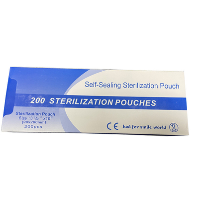 Medical Grade Self Sealing Dental Instruments Packaging Steam, ETO Self Seal Sterilization Pouch