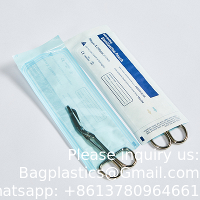 Dental Medical Self Sealing Pouch Customization Self-sealing Sterilization Pouch 3 Side Seal Pouch Medical Packaging