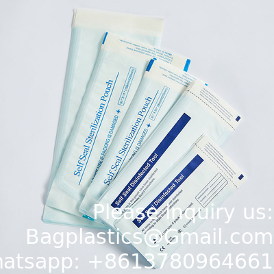 Dental Medical Self Sealing Pouch Customization Self-sealing Sterilization Pouch 3 Side Seal Pouch Medical Packaging