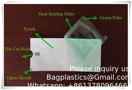 Tyvek MaterialMedical Heat-Sealing Sterilization Pouch Disinfected Tool packaging Bag Self Seal Steriliser