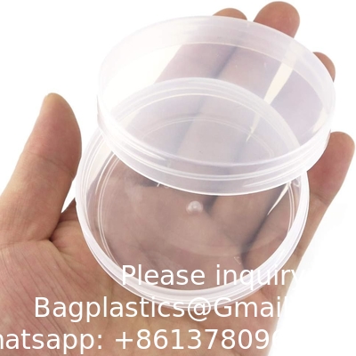 Round Clear Frosted Plastic Bead Storage Containers Box Case with Screw Top Lids, Cylinder Stackable Bead Containers