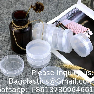 Round Clear Frosted Plastic Bead Storage Containers Box Case with Screw Top Lids, Cylinder Stackable Bead Containers