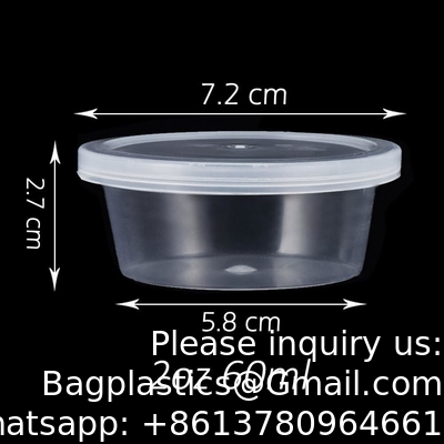 Small Plastic Containers With Lids 50 Pack Slime Containers With Lids，Containers For Slime Foam Ball Storage