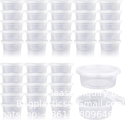 Small Plastic Containers With Lids 50 Pack Slime Containers With Lids，Containers For Slime Foam Ball Storage