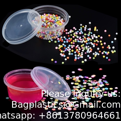 Small Plastic Containers With Lids 50 Pack Slime Containers With Lids，Containers For Slime Foam Ball Storage