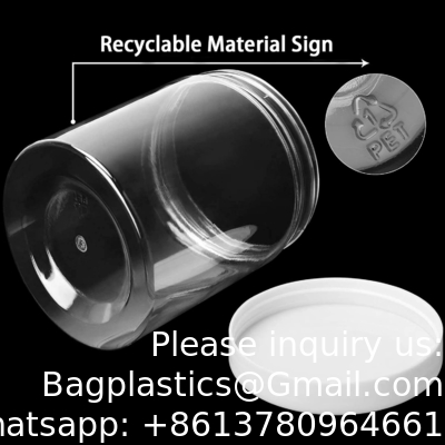 Containers With Lids Plastic Jars Containers For Slime With White Water-Tight Lids And Stickers Mini Storage For DIY