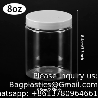 Containers With Lids Plastic Jars Containers For Slime With White Water-Tight Lids And Stickers Mini Storage For DIY