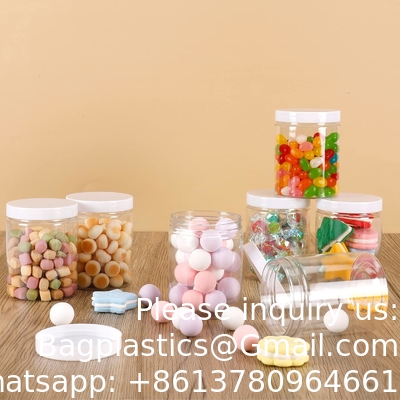 Containers With Lids Plastic Jars Containers For Slime With White Water-Tight Lids And Stickers Mini Storage For DIY