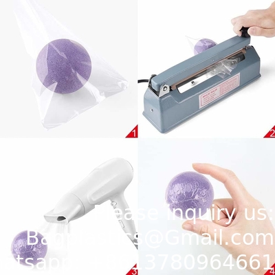 4X6 Shrink Wrap Bags 500 Pack For Soap Bar, Bath Bomb, Small Gift, Clear Heat Shrink Wrap/PVC Shrink Film Bags