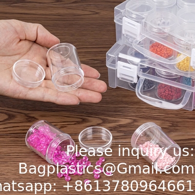 Bead Organizer Box, Diamond Painting Storage Containers, 14 Slots Diamond Art Storage Case Clear Beads Organization
