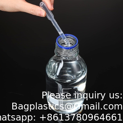 Lab Water Reagent Scientific 500ml Glass Round Media Storage Bottles With GL45 Screw Cap, Borosilicate Glass