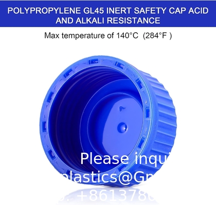 Lab Water Reagent Scientific 500ml Glass Round Media Storage Bottles With GL45 Screw Cap, Borosilicate Glass