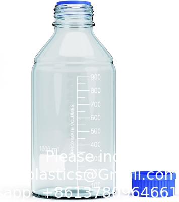 1000ml Storage Glass Bottles Round Media Storage Bottle – Borosilicate Glass Bottles – Safe Probe Storage Glass