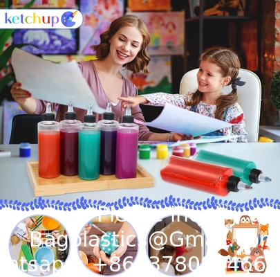 8oz Plastic Squeezing Bottles, Clear Oil Dispenser Dropper Bottle Applicator With Twist Top Cap