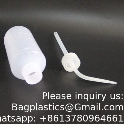 Chemical Wash Bottle, 2-Pack Plastic Safety Lab Squeeze Wash Bottle, LDPE With Narrow Mouth, 1000 Ml / 2 Bottle