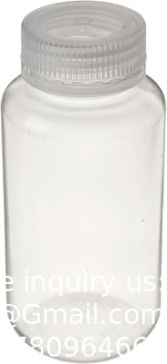 Laboratory Grade Polypropylene Wide Mouth Reagent Bottle, 2oz Plastic Empty Bottle Container With Cap