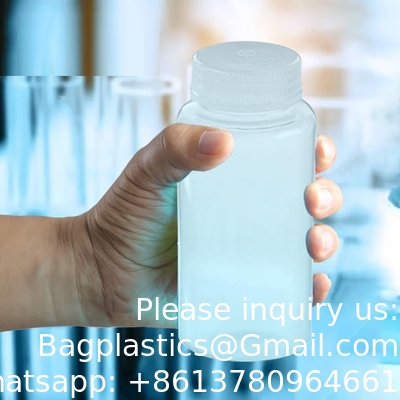 Laboratory Grade Polypropylene Wide Mouth Reagent Bottle, 2oz Plastic Empty Bottle Container With Cap